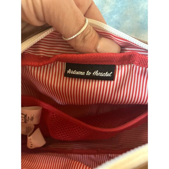 HERSCHEL Men's Dopp Kit Travel Bag Toiletry Tan Saddle NEW NWOT TRAVEL VACATION - Picture 5 of 6